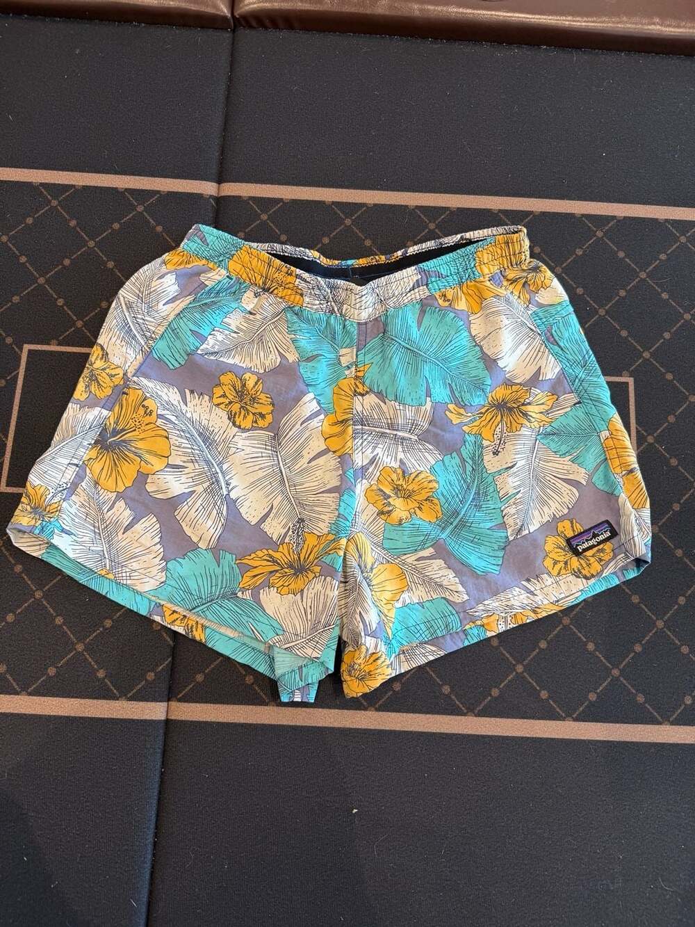 Patagonia Women's Baggies Shorts Floral Hibiscus Print